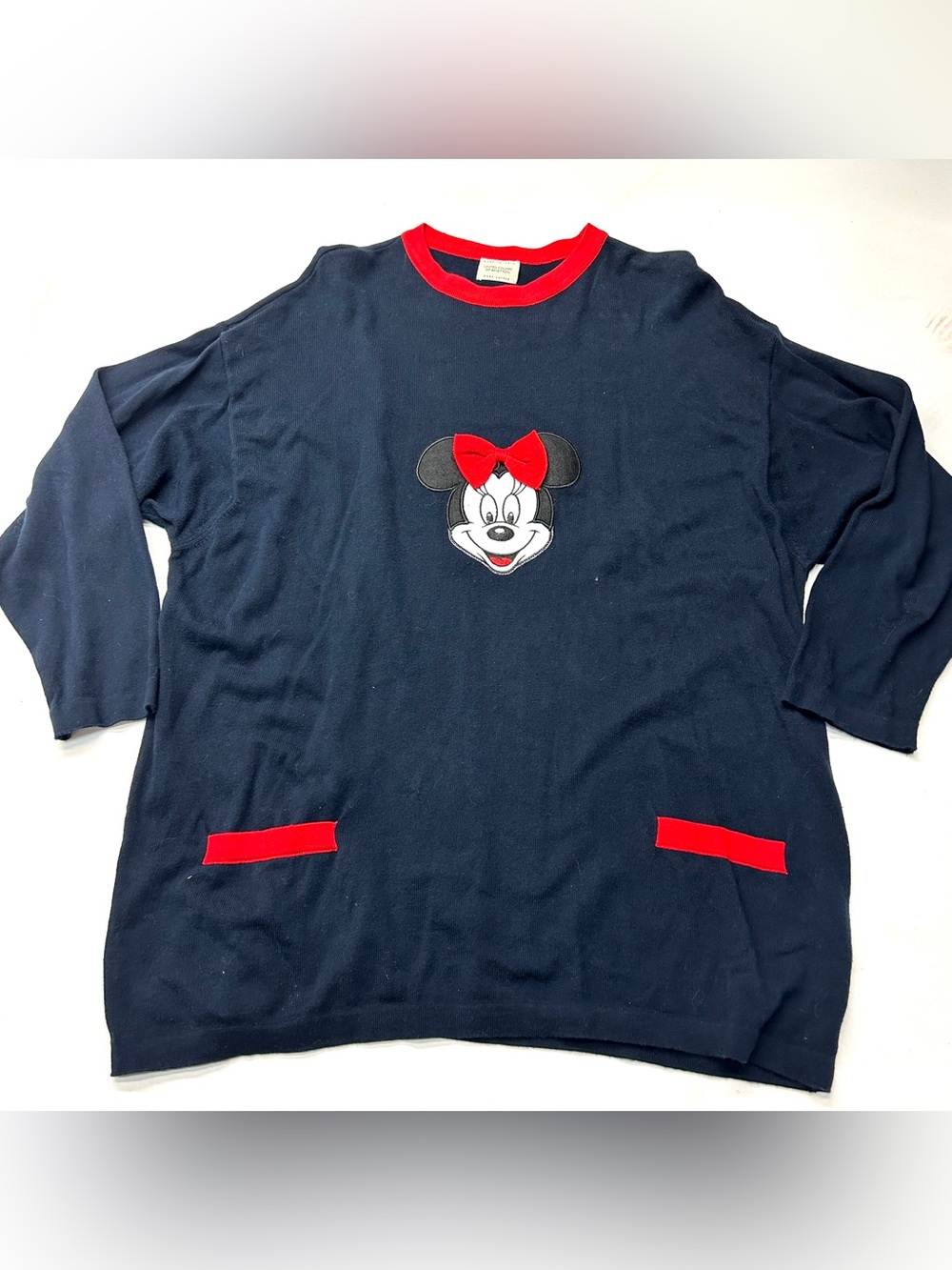 United Colors Of Benetton Disney Minnie Mouse Navy Blue Oversized Sweater